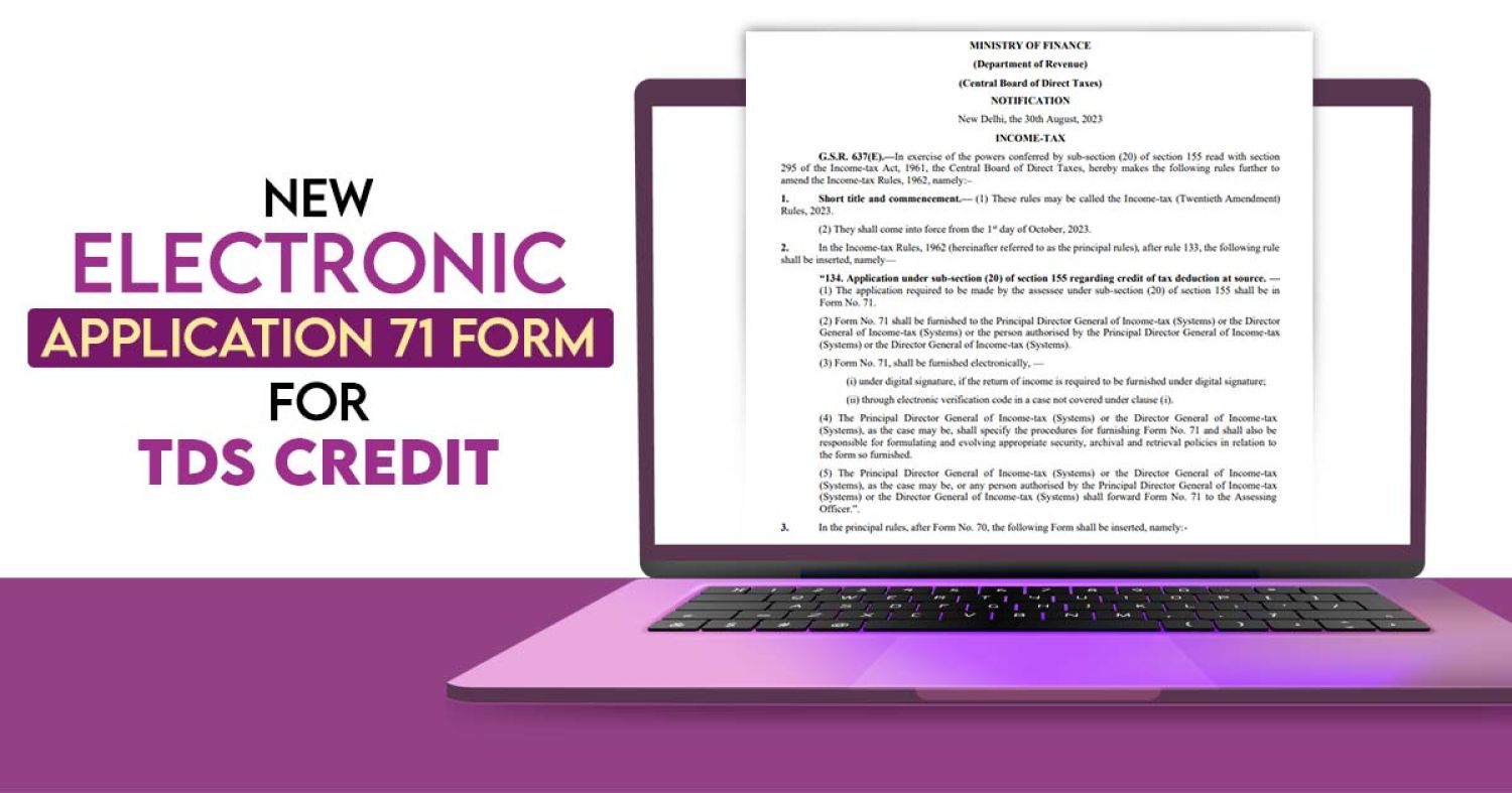 Correcting TDS Errors through filling New Income Tax Form 71