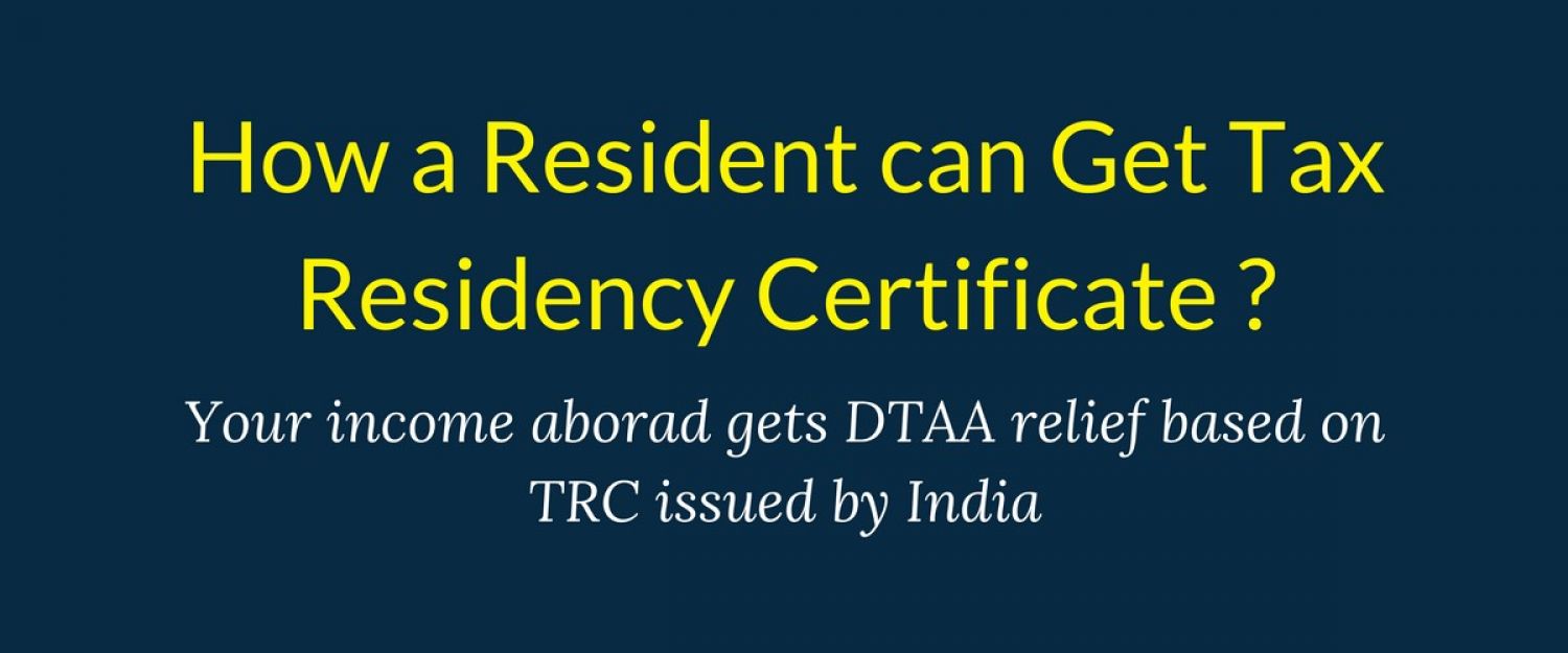 How to get Tax Relief Through TRC under DTAA  