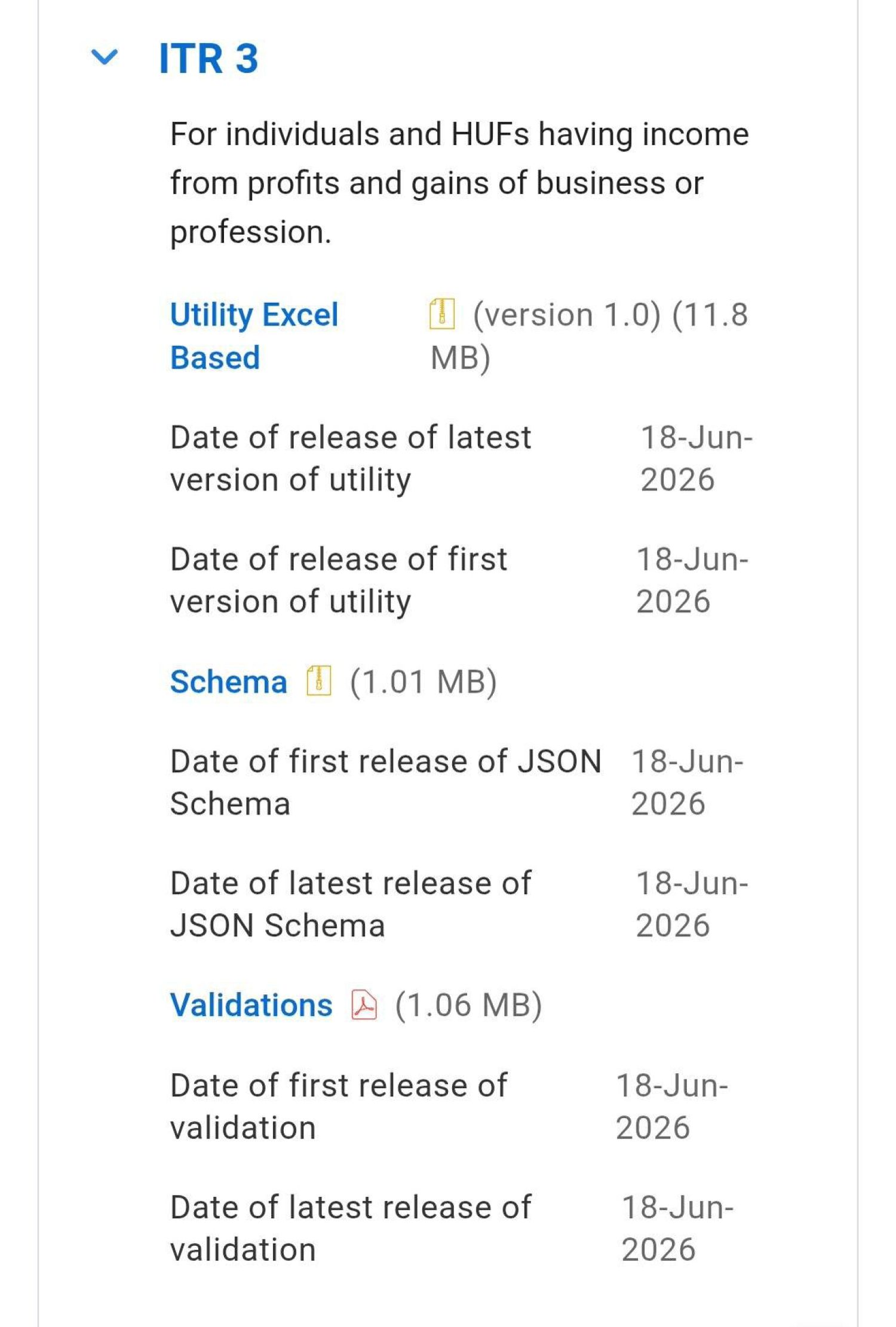 Income Tax Update | ITR-3 Utility Released