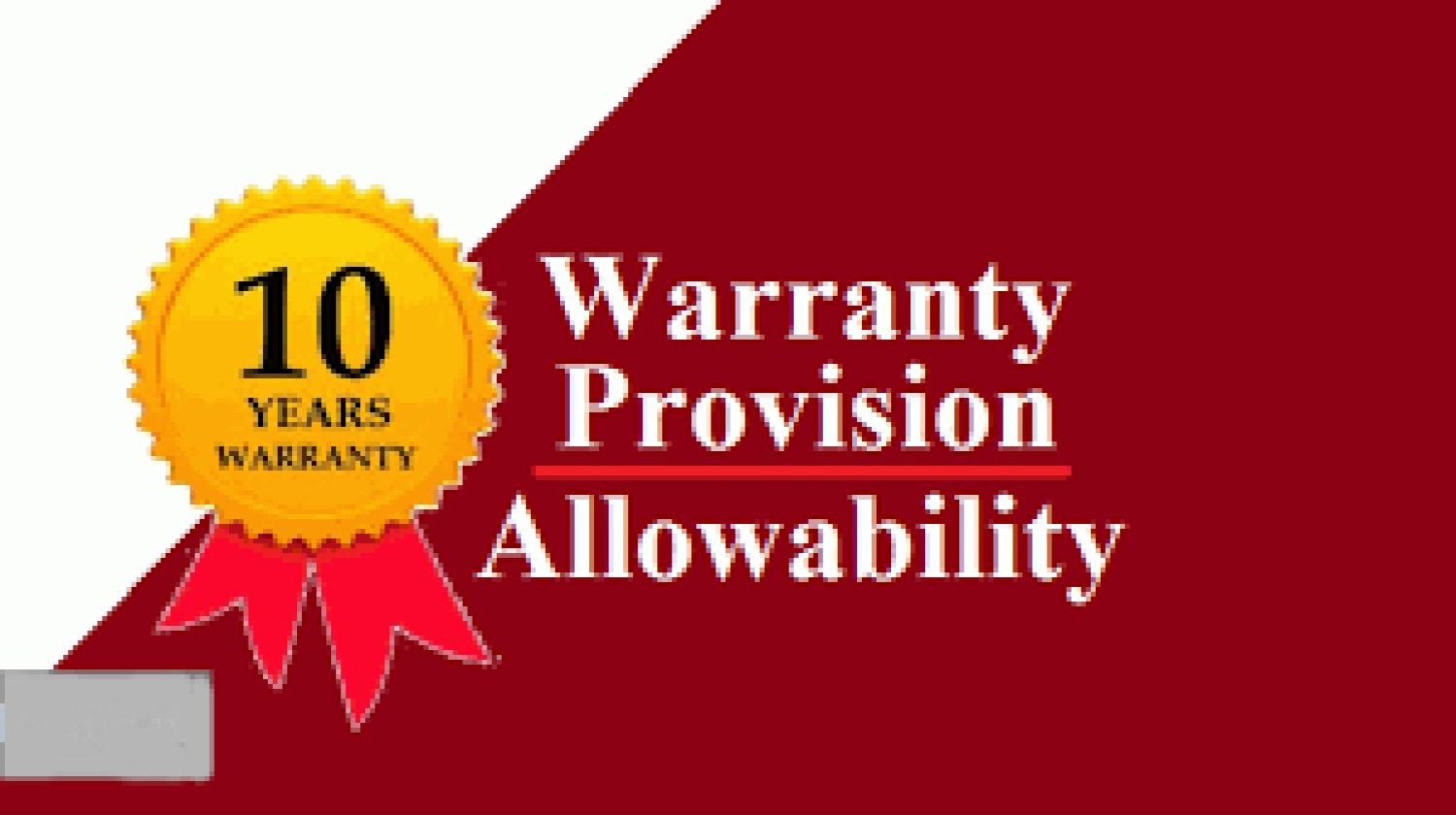 Is Provision for warranty allowed/ disallowed as an expense?
