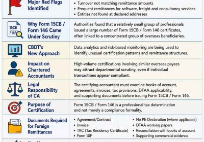 CBDT Targets Form 15CB / Form 146 Certifications & Foreign Remittances