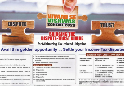 Income Tax dept. permit the revision of declarations filed under Direct Tax Vivad se Vishwas scheme