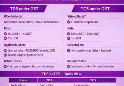 Overview of TDS & TCS Under GST