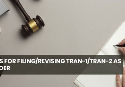 Reopening of TRAN 1 & TRAN 2 Forms is a One-Time Opportunity