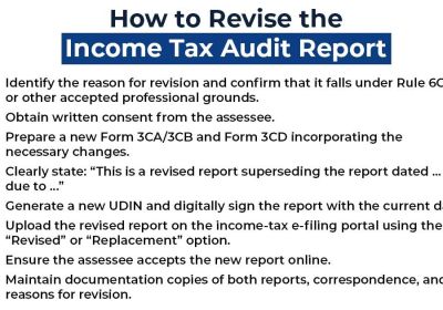 Revision of Tax Audit Report under Rule 6G & Penalty : Explanation