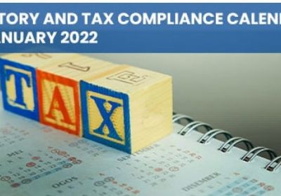 Tax & Statutory Compliance Calendar for January 2022