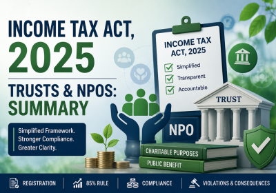 Taxation of NPOs under I Tax Act, 2025: Guide for Trusts, Societies etc 