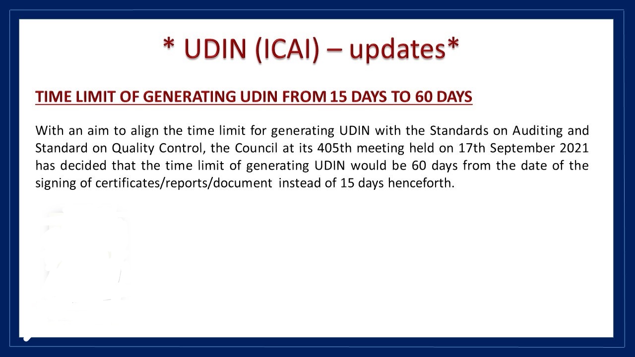 Read All about Unique Document Identification No CA Rajput