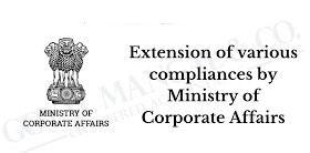 RELAXATION PROVIDED BY MINISTRY OF CORPORATE AFFAIRS