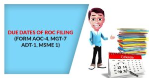 Important Dates for Company Annual Filing FY 2020-21..
