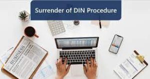 Form DIR-5 for Cancellation or Surrender of DIN 