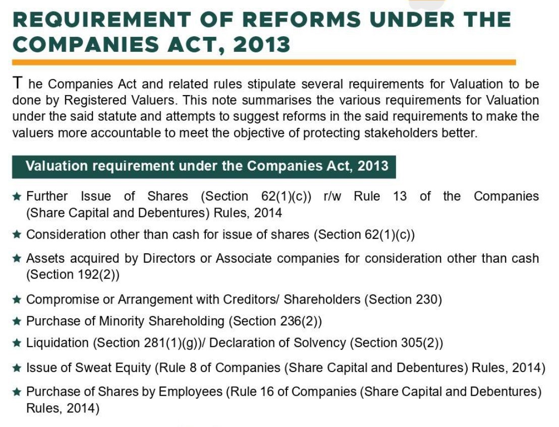 Requirement of Reforms under the Companies Act, 2013