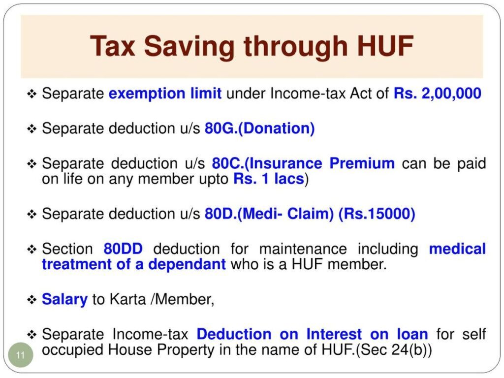 HUF-as-tax-Saving-Tool