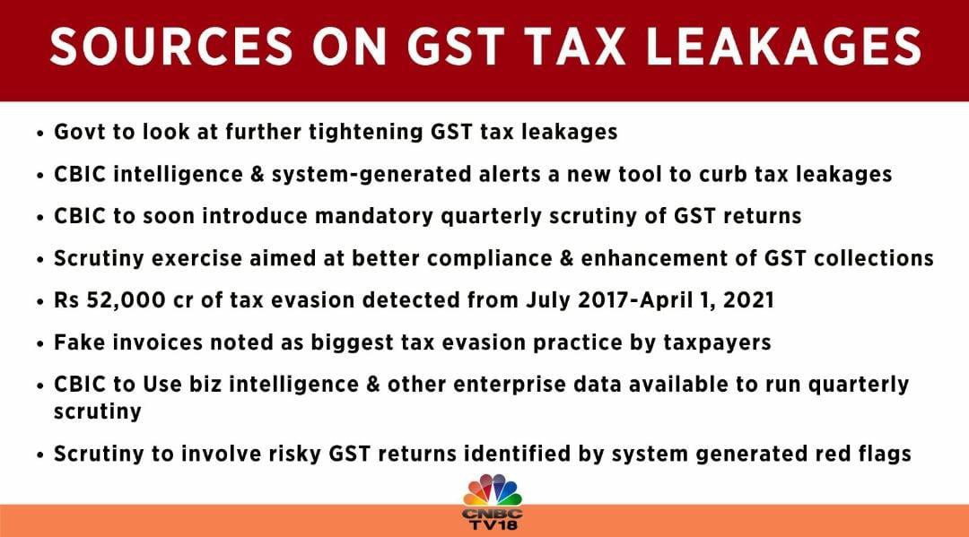Govt to look at further tightening GST tax leakages