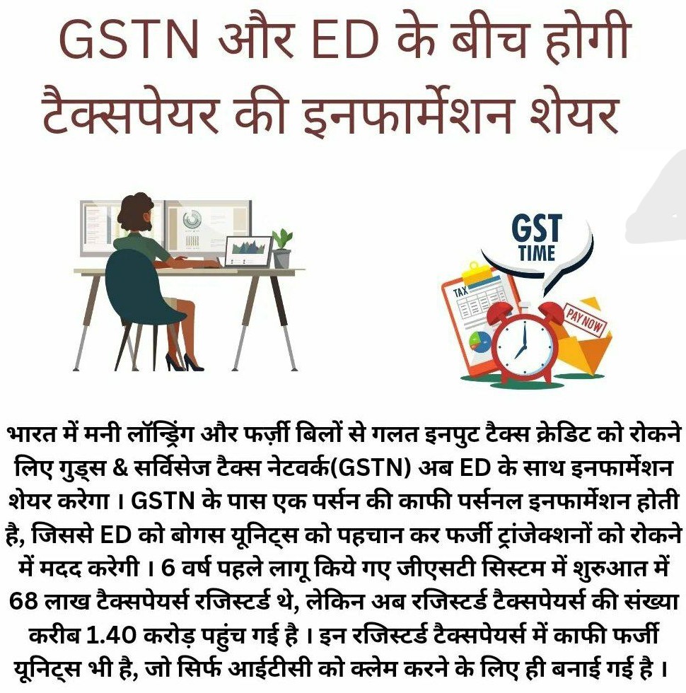 GST offences covered under PMLA.ED to share info with GSTN..
