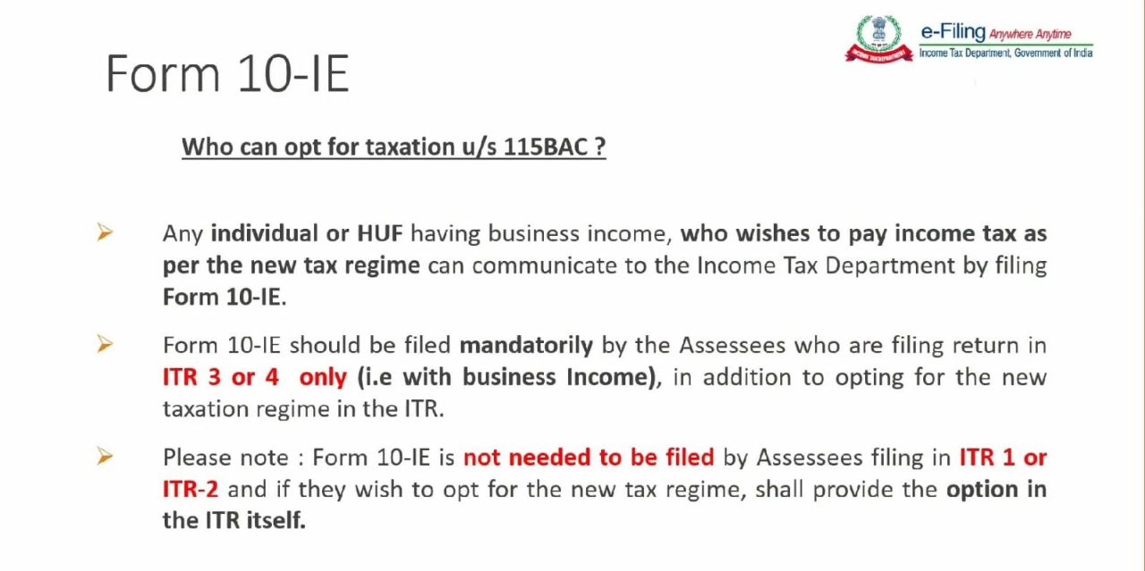 Opt for New income Tax System 