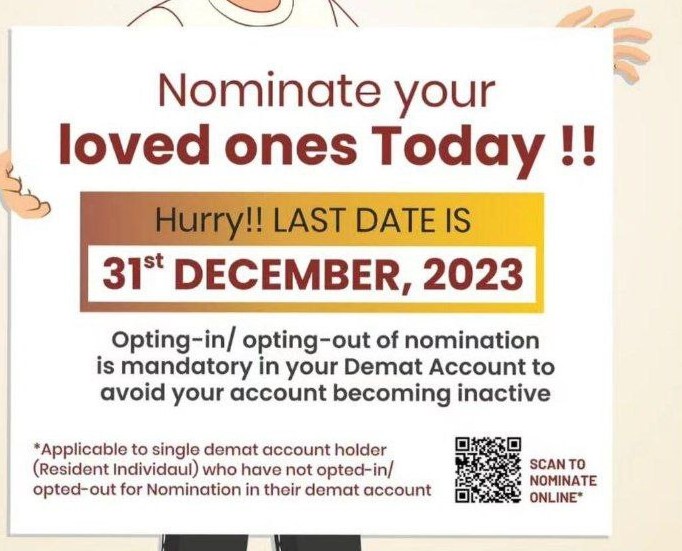 Nominate online demat account in just three simple steps