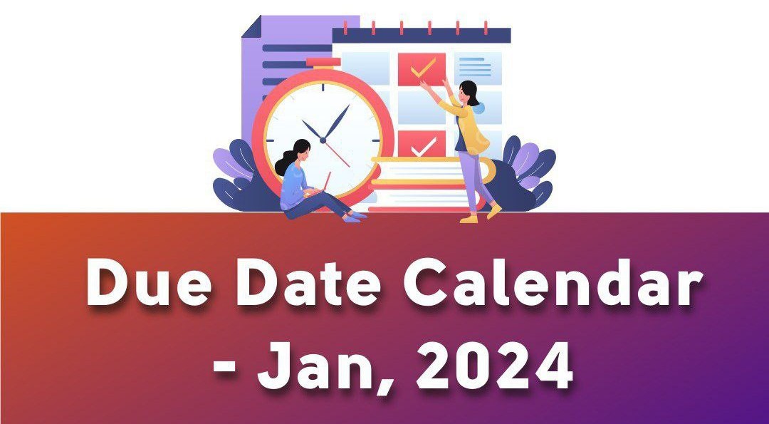 Statutory Compliance Calendar For The Month of Jan 2024