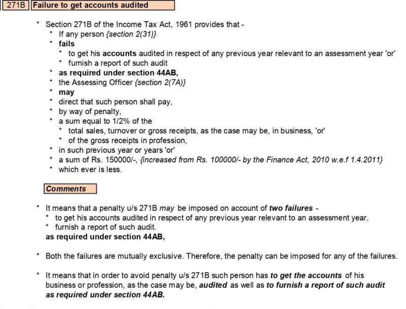 Is penalty Sec 271A & 271B levied simultaneously for same AY