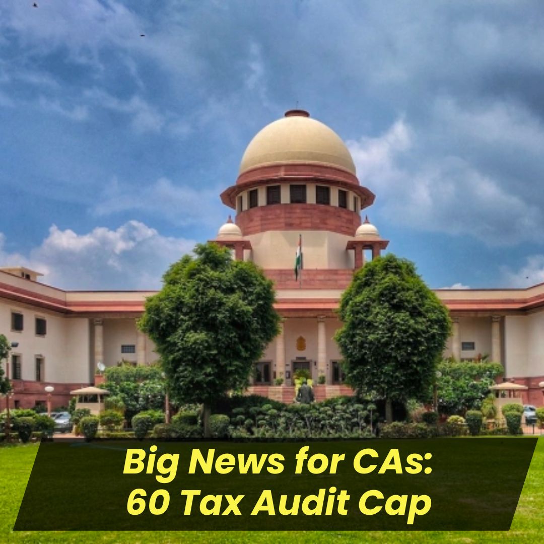 big News for CA for tax audit