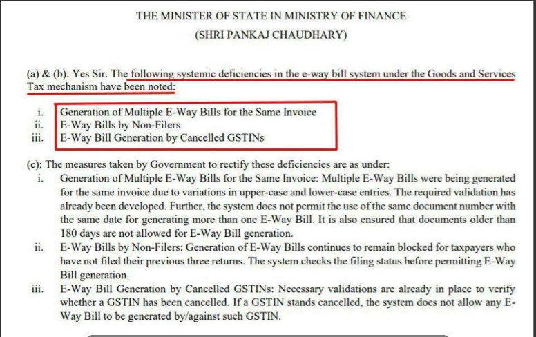 GST E-Way Bill System Gets Stricter After CAG Points Out Gaps