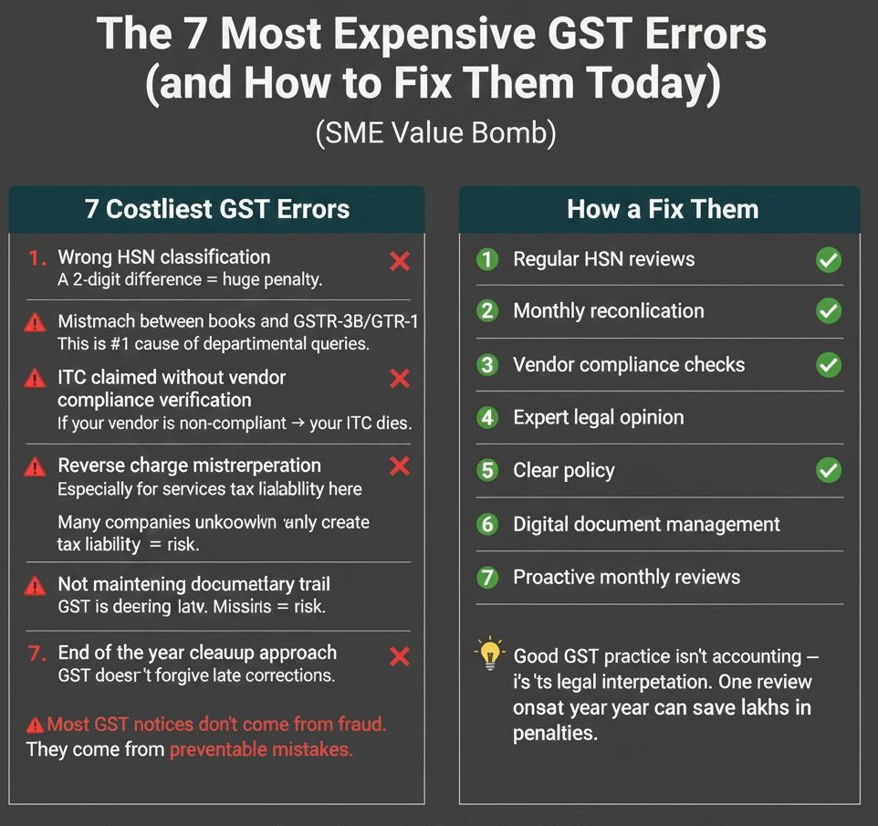 Most Expensive GST Errors & How to Fix Them Today