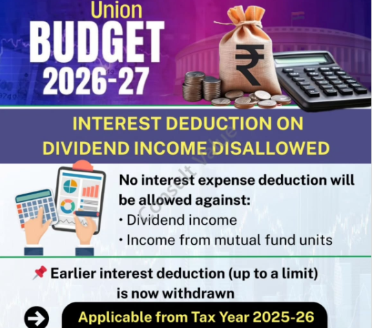 No Interest Deduction Allowed Against Dividend Income