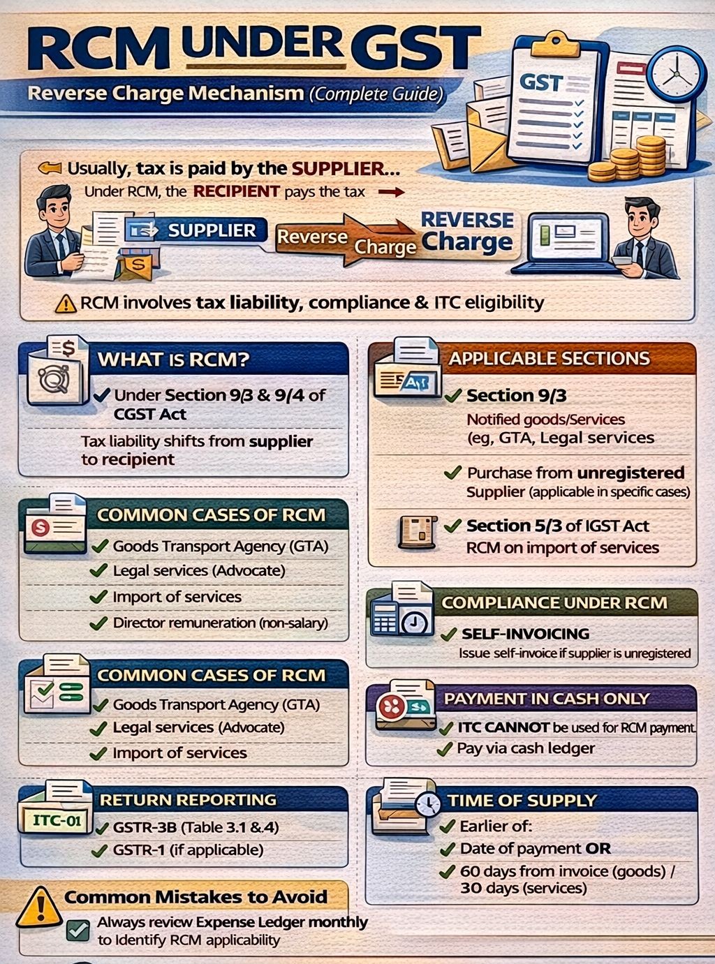 Reverse Charge Mechanism (RCM) under GST