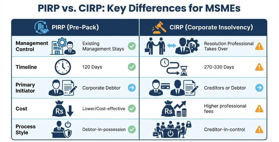 pre-packaged insolvency resolution process different from CIRP