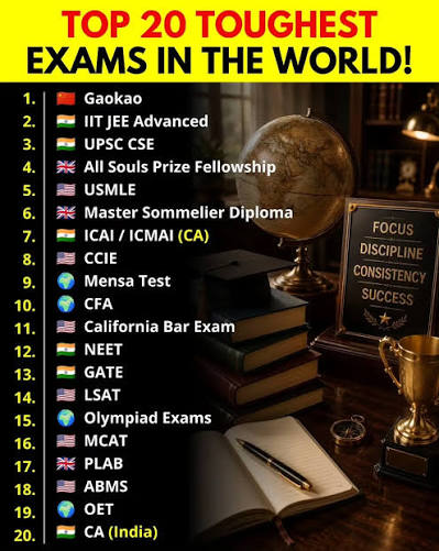 Toughest Competitive Exams in the world 